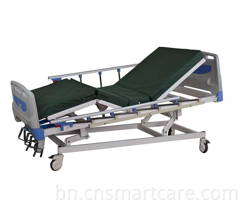 Manual five-function hospital bed 